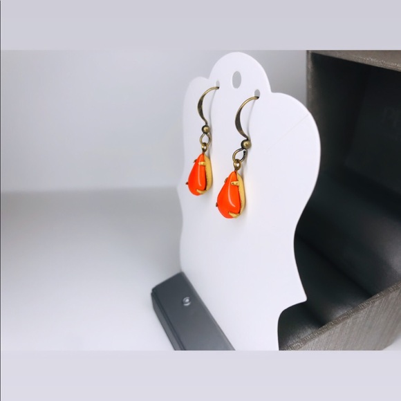 ♡ 2 for 20$ ♡ Pumpkin Teardrop Earrings - Picture 3 of 4